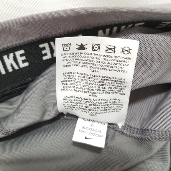 Nike Running Capri Leggings Gray Womens Size XL - Picture 6 of 7